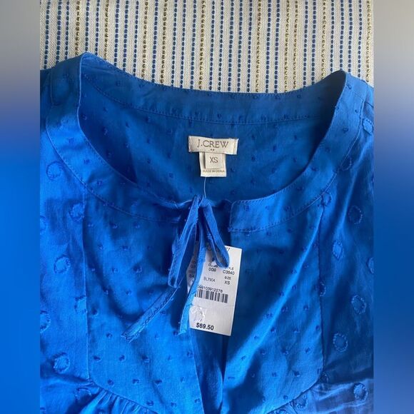 J Crew new blue blouse size XS - Picture 4 of 9